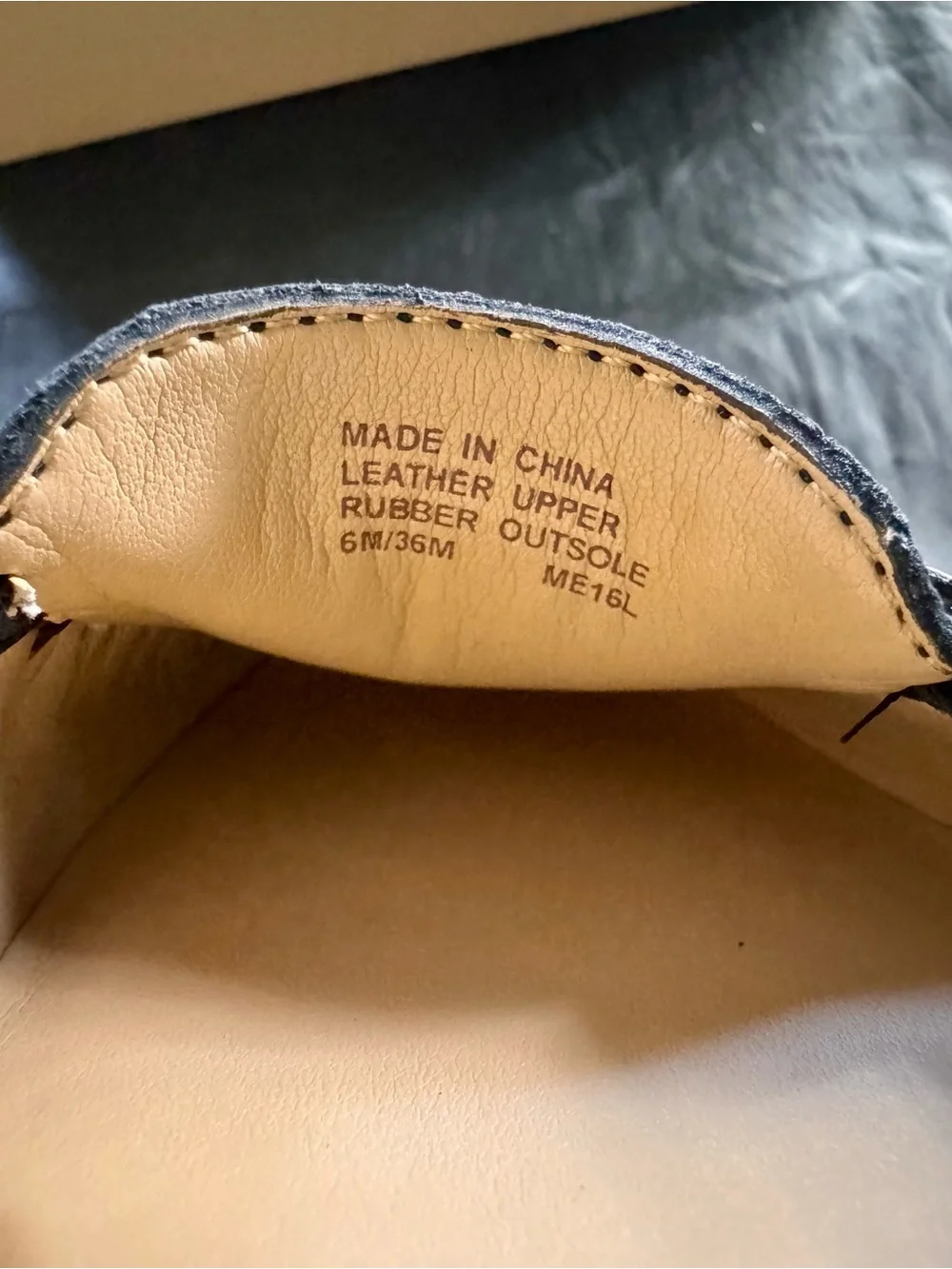 Michael Kors Black Leather Flat with Gold Buckle Accent